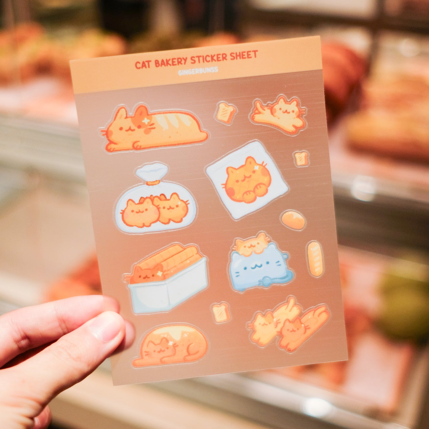 Cat Bakery Sticker Sheet