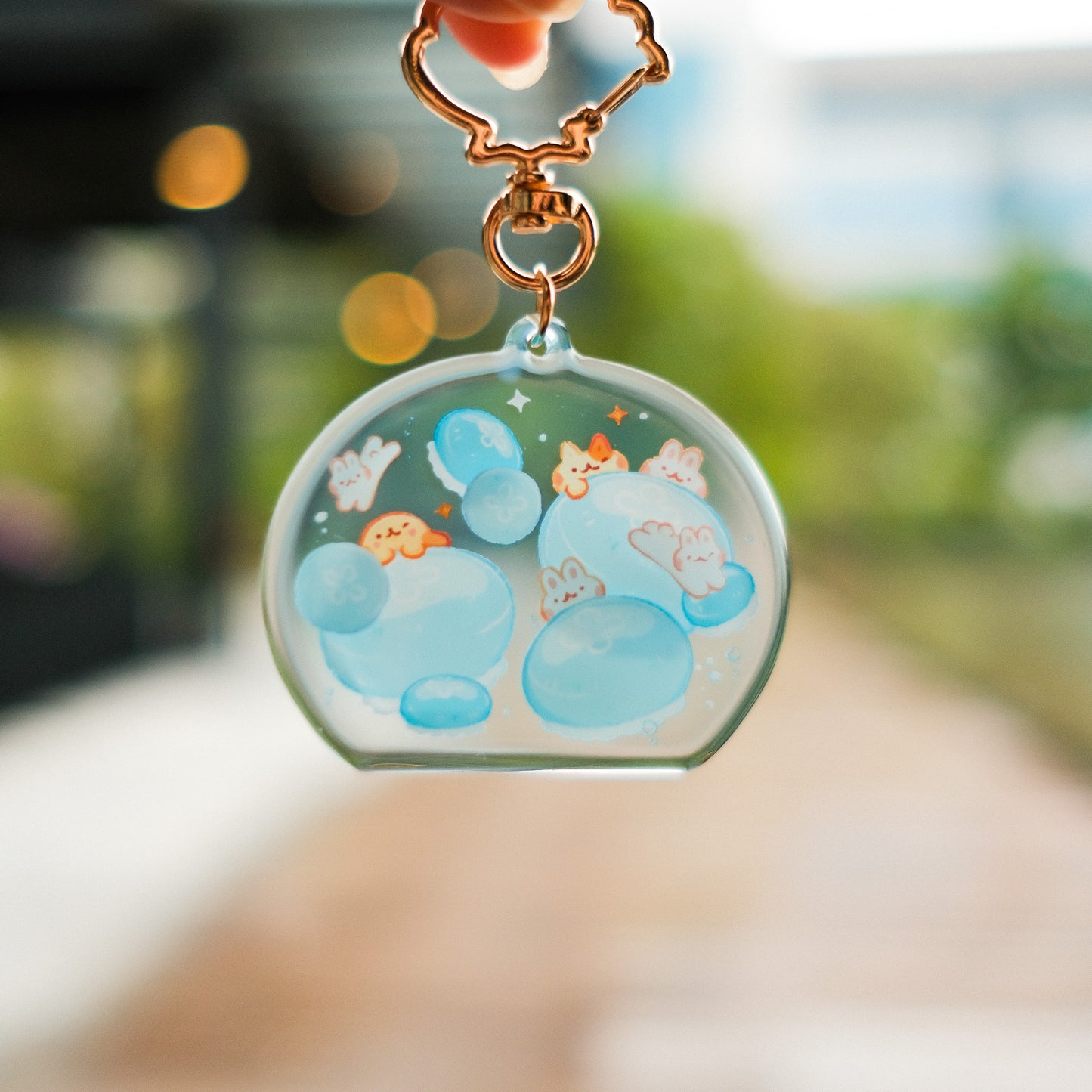 Moonjelly Layered Acrylic Charm