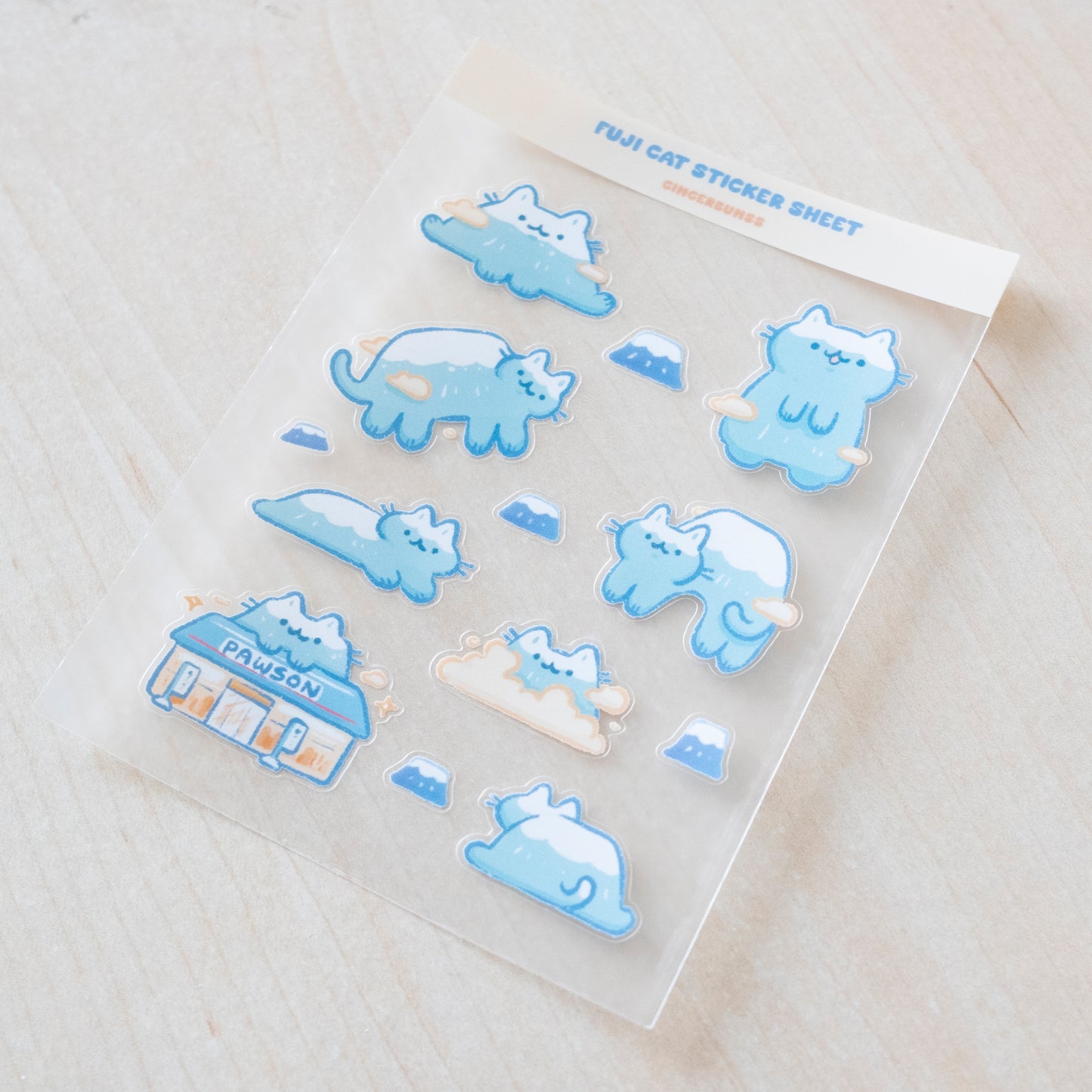 Meow-fuji Sticker Sheet