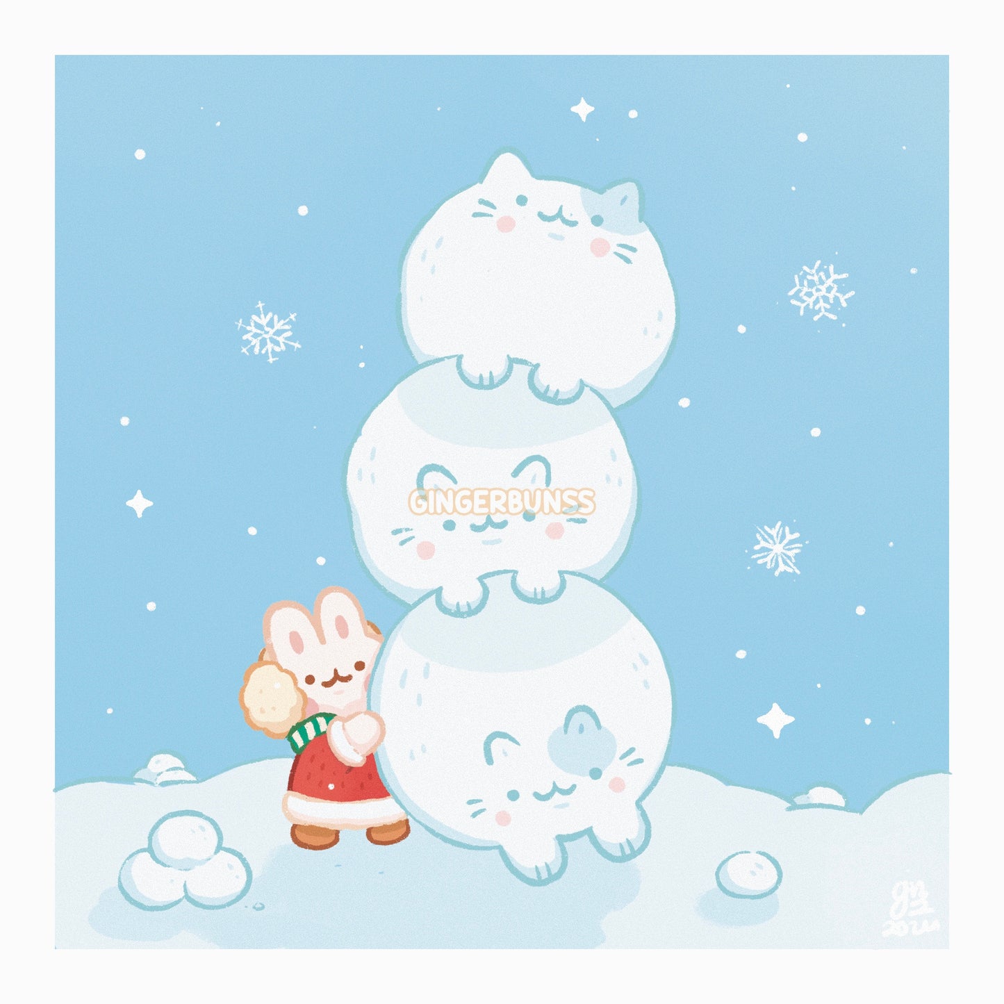 Snowball Art Print