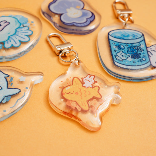 Bunny Sea Animal Acrylic Charm