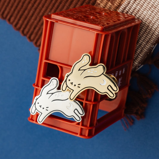 Moon Bunny Enamel Pin