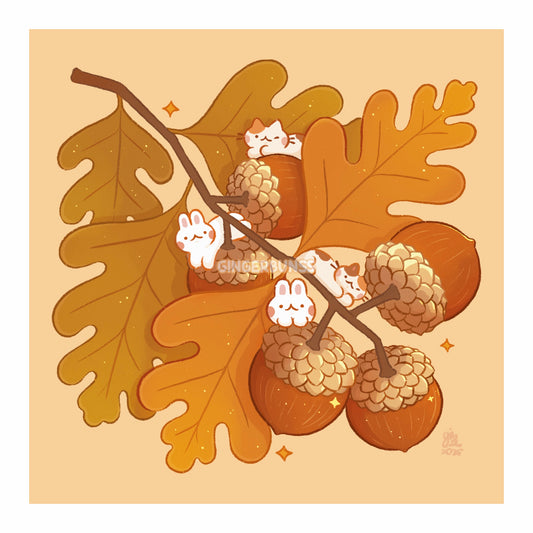 Acorn Art Print