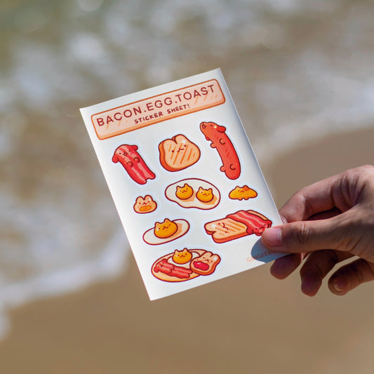 Bacon Egg Toast Sticker Sheet