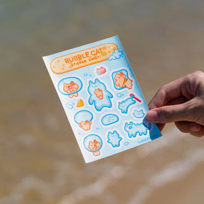 Bubble Cat Sticker Sheet