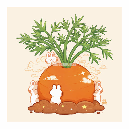 Giant Carrot Art Print