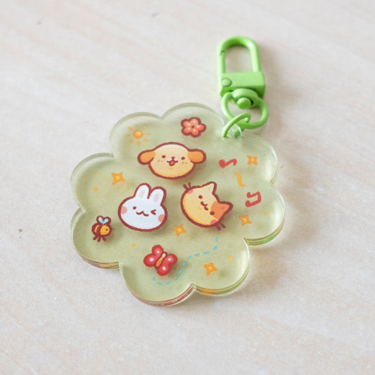 Clover Acrylic Charm