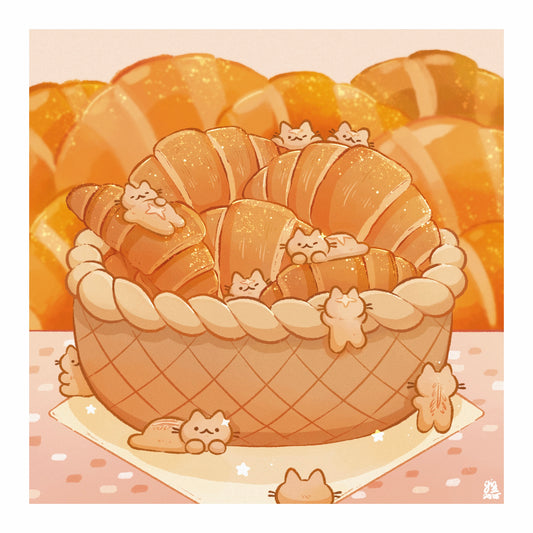 Croissant Art Print