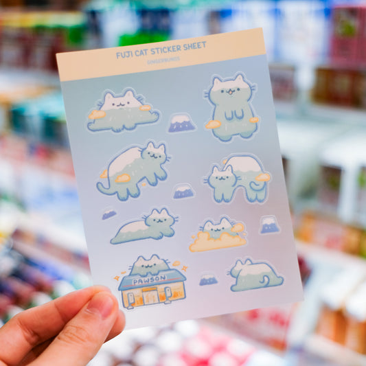 Meow-fuji Sticker Sheet