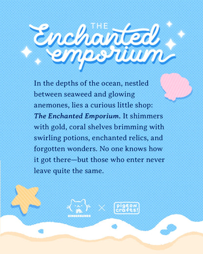 [PIGEONCRAFTS X GINGERBUNSS] 'The Enchanted Emporium' Limited Edition Print and Sticker