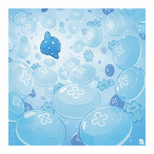 Moonjelly Mola Art Print