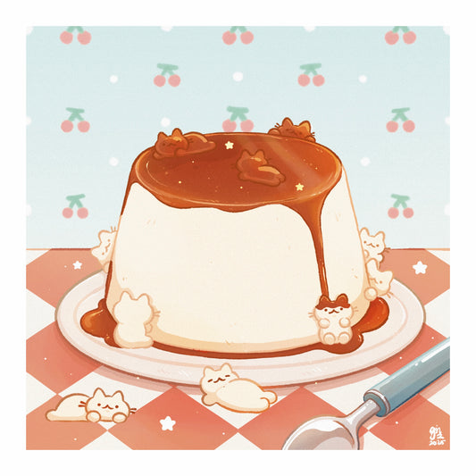 Giant Pudding Art Print