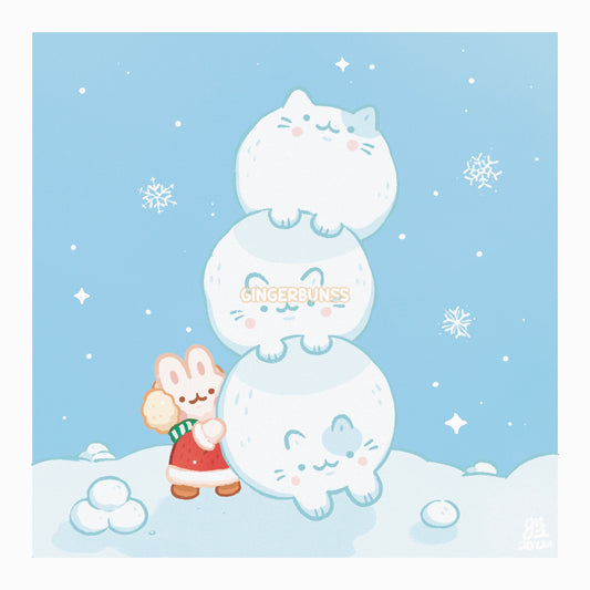 Snowball Art Print