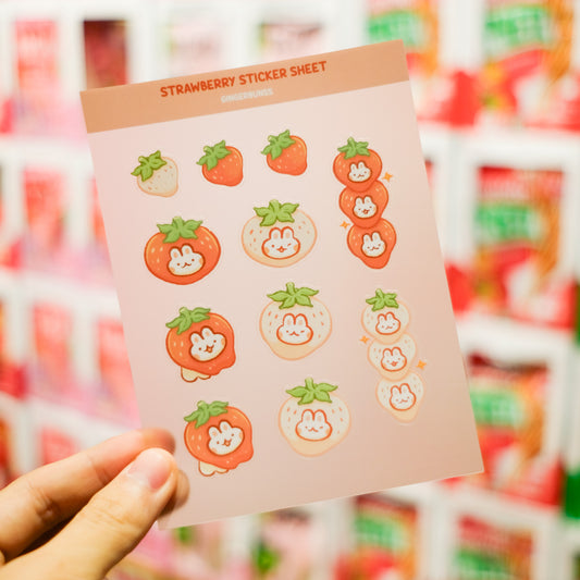 Strawberry Sticker Sheet