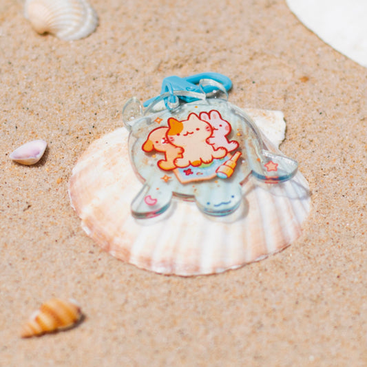 Turtle Adventure Acrylic Charm