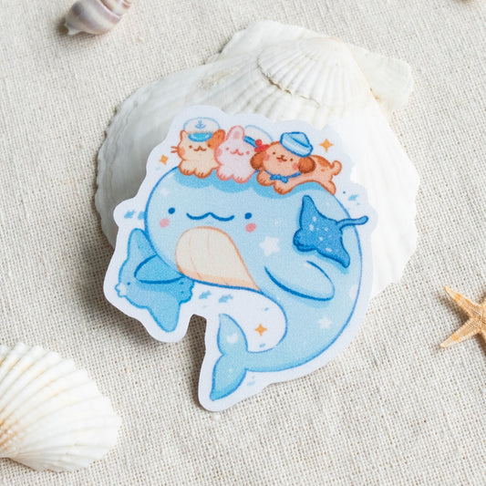 Whale Adventure Sticker
